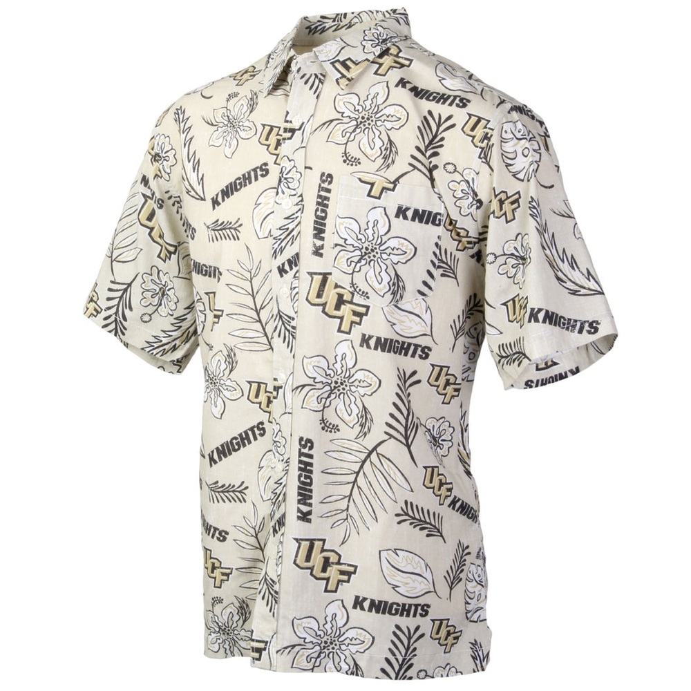 NWT Size small Wes and Willy Central Florida Knights Men's Vintage Floral Shirt